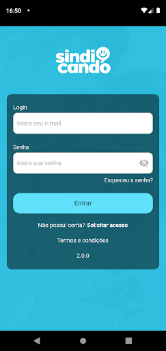 Android application Sindicando screenshort