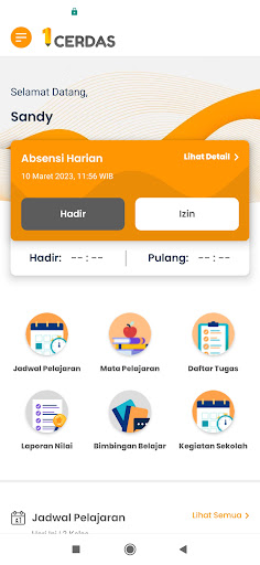 Android application 1Cerdas screenshort