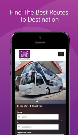 Android application Luxury Coach screenshort
