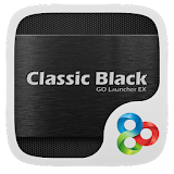 클래식 블랙 - GO런처 테마 - 프리미엄 icon