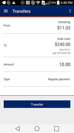 United Bank & Trust Mobile Screen 3