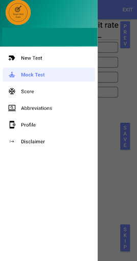 Target Next Exam Screen 2