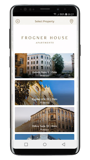 Android application Frogner House screenshort