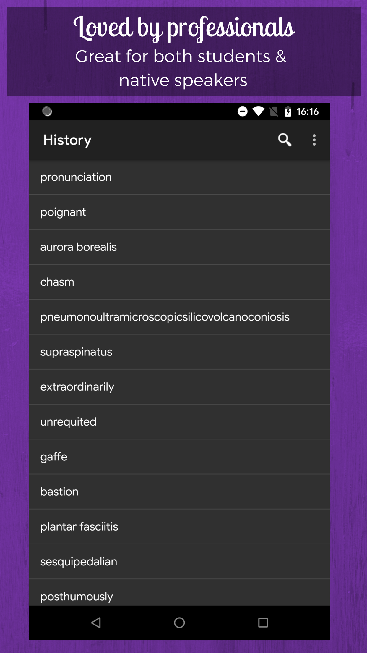 Android application Howjsay English Pronunciation screenshort