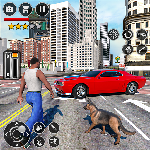 Car stunt games 3D racing game logo