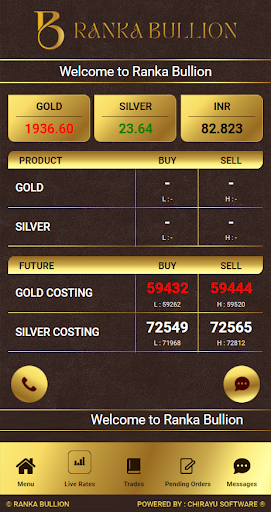 Android application RANKA BULLION screenshort