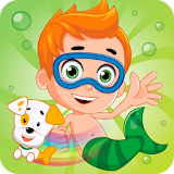 Bubble jump guppy sea games icon
