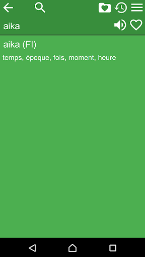 Finnish French Dictionary Screen 2
