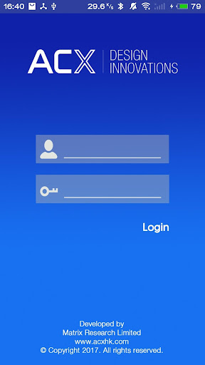 Android application ACX BLE Setup screenshort