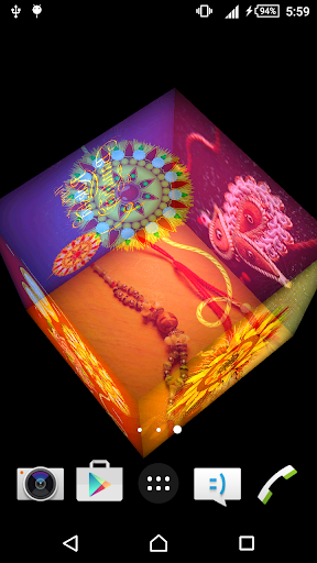 Android application Rakhi Cube Live Wallpaper screenshort