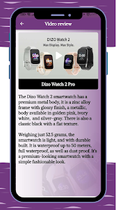 Dizo Watch 2 Pro Guide