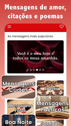 Visualização do aplicativo