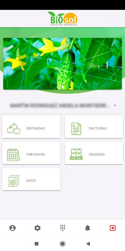 Android application Biosol Agricultores screenshort