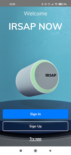 Android application IRSAP NOW screenshort