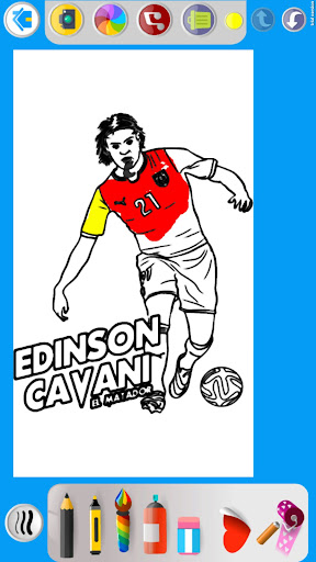 Draw Coloring Football Players