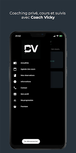 Android application Coach Vicky screenshort