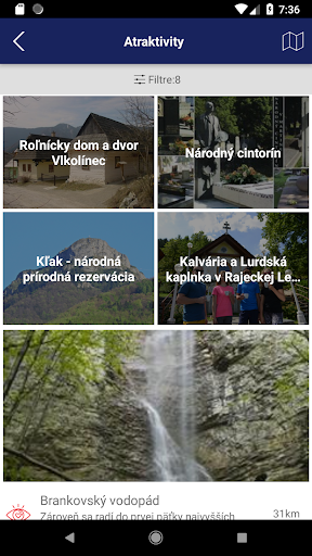 Android application North Slovakia screenshort