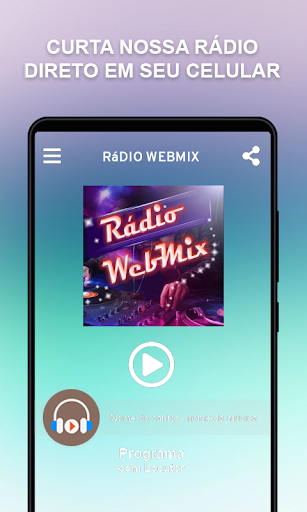 Android application Rádio WebMix screenshort