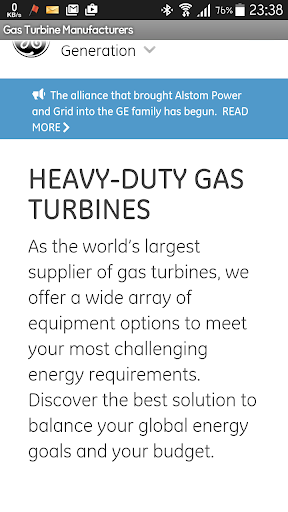 Gasturbine Manufacturers