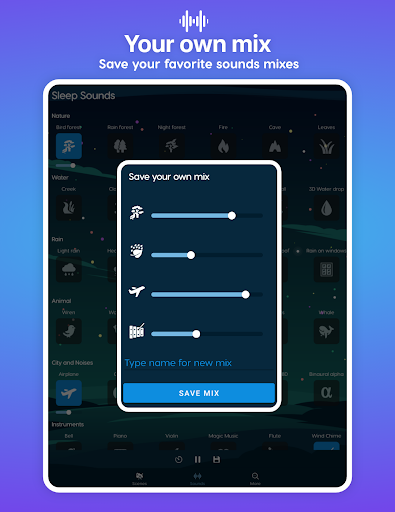 Screenshot of Sleep Sounds - relaxing music