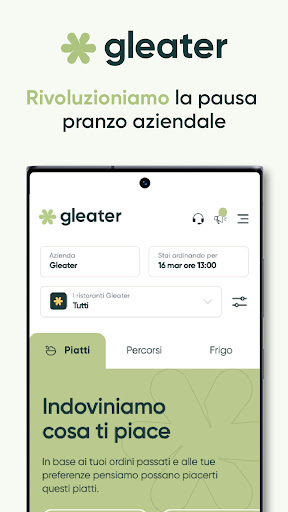 Android application Gleater screenshort