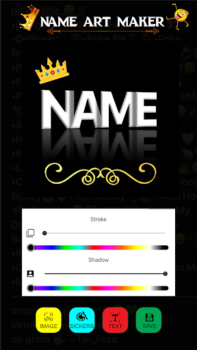 Name Art Maker - Shadow Design