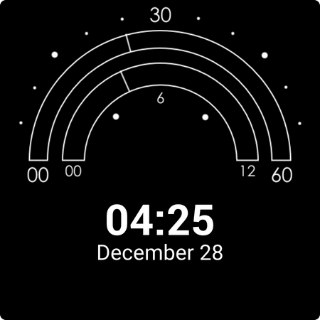 Semicircle Watch Face screenshot 6