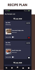 Captura de Pantalla 8 Chocolate Cake Recipes Offline android