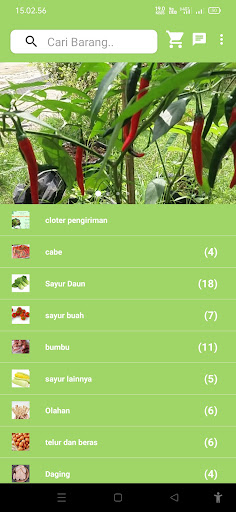 Android application Sayur Segar Banjar screenshort