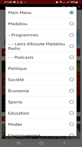 Radio Madaliou Screen 3