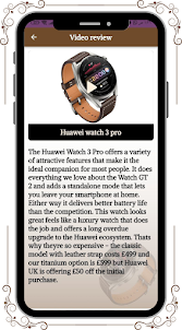 Huawei watch 3 pro Guide