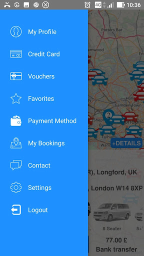 Android application Dad's Dial a Driver Services screenshort