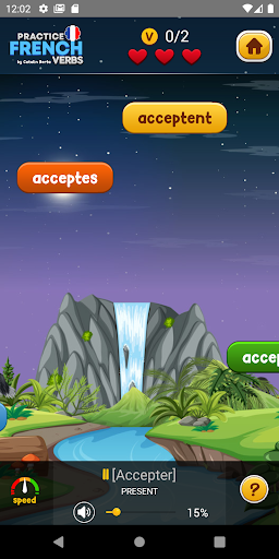 Android application Learn French Verbs Game Extra screenshort