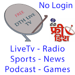 Cover Image of Download DTH Live TV - DD TV & Radio - Sports, Cricket tv 7.7B APK