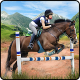 Up Hill Wild Horse Racing Sim icon