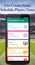 Cricket Info(Live Score,Point Table,MatchSchedule) APK Download for Android