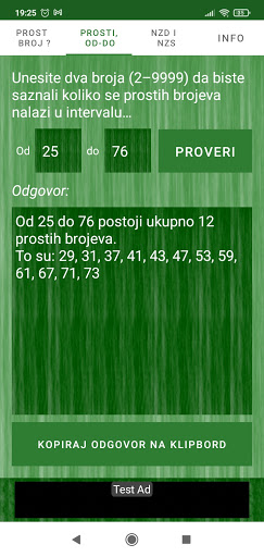 GCD, LCM and prime numbers Screen 2