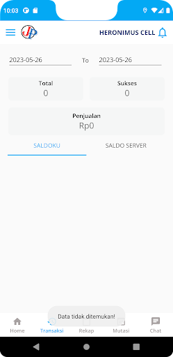 Juragan Pulsa Screen 2