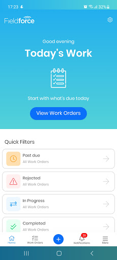 Android application GetFieldforce screenshort