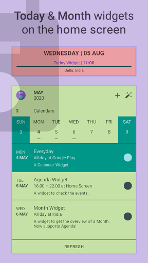 Everyday | Calendar Widget