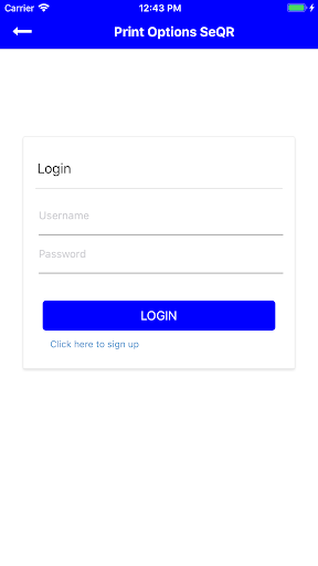 Print Options SeQR Scan Screen 2