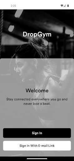 Android application DropGym screenshort