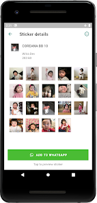 Captura de Pantalla 4 Korean Baby Girl WAStickerApps android