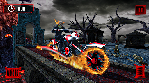 Real Ghost Bike Rider Games 3D Screen 2