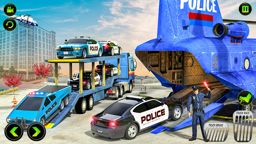 US Police CyberTruck Car Screenshot