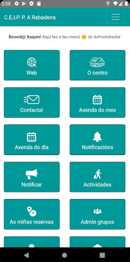 Android application CEIP RABADEIRA Prof. screenshort