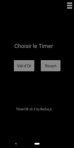 Android application Timer Chasse-mobile screenshort