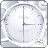 White clock live wallpaper PRO icon