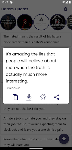 Haters Quotes and Sayings Screen 2