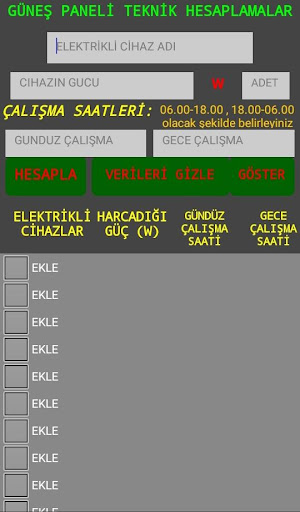 GÜNEŞ PANELİ TEKNİK HESAPLAMA Screen 3